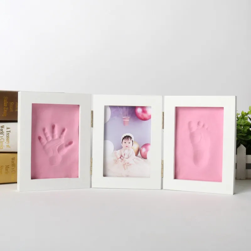 Baby Products Kit Set - กรอบรูปลายทารกแรกเกิดทำด้วยมือและรอยเท้าพร้อมชุดดินน้ำมันเป็นของที่ระลึกของเด็กผู้ชายเด็กผู้หญิงการตกแต่งบ้านสินค้าสำหรับเด็กทารก