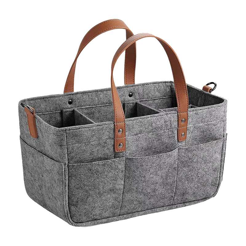 Baby Products Storage Box - ตะกร้าเก็บของเด็กอ่อนสำหรับรถยนต์ กระเป๋าใส่ผ้าอ้อมเด็กพร้อมหูหิ้ว กล่องเก็บของสำหรับเปลี่ยนผ้าอ้อมเด็ก