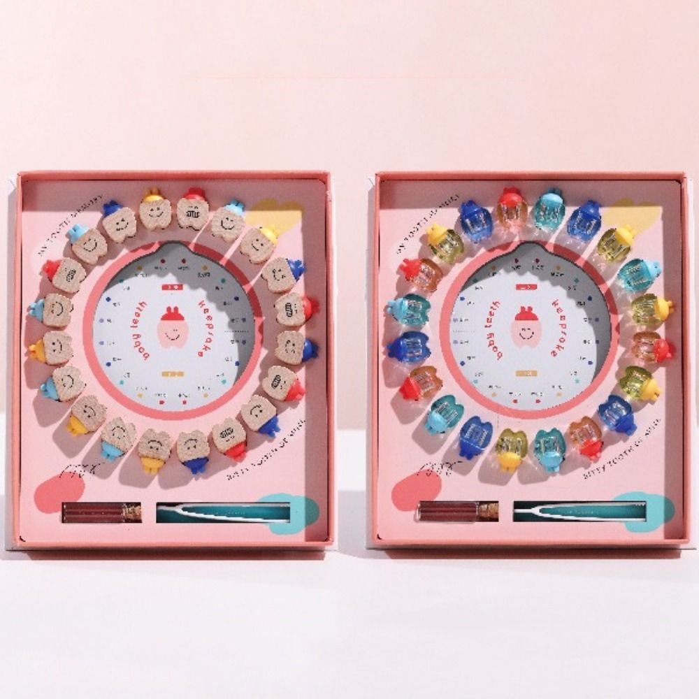 Baby Products Storage Box - กล่องเก็บฟันน้ำนมเด็ก ทำจากไม้ ลายการ์ตูน สำหรับเก็บฟันน้ำนม ของที่ระลึก รวมผม
