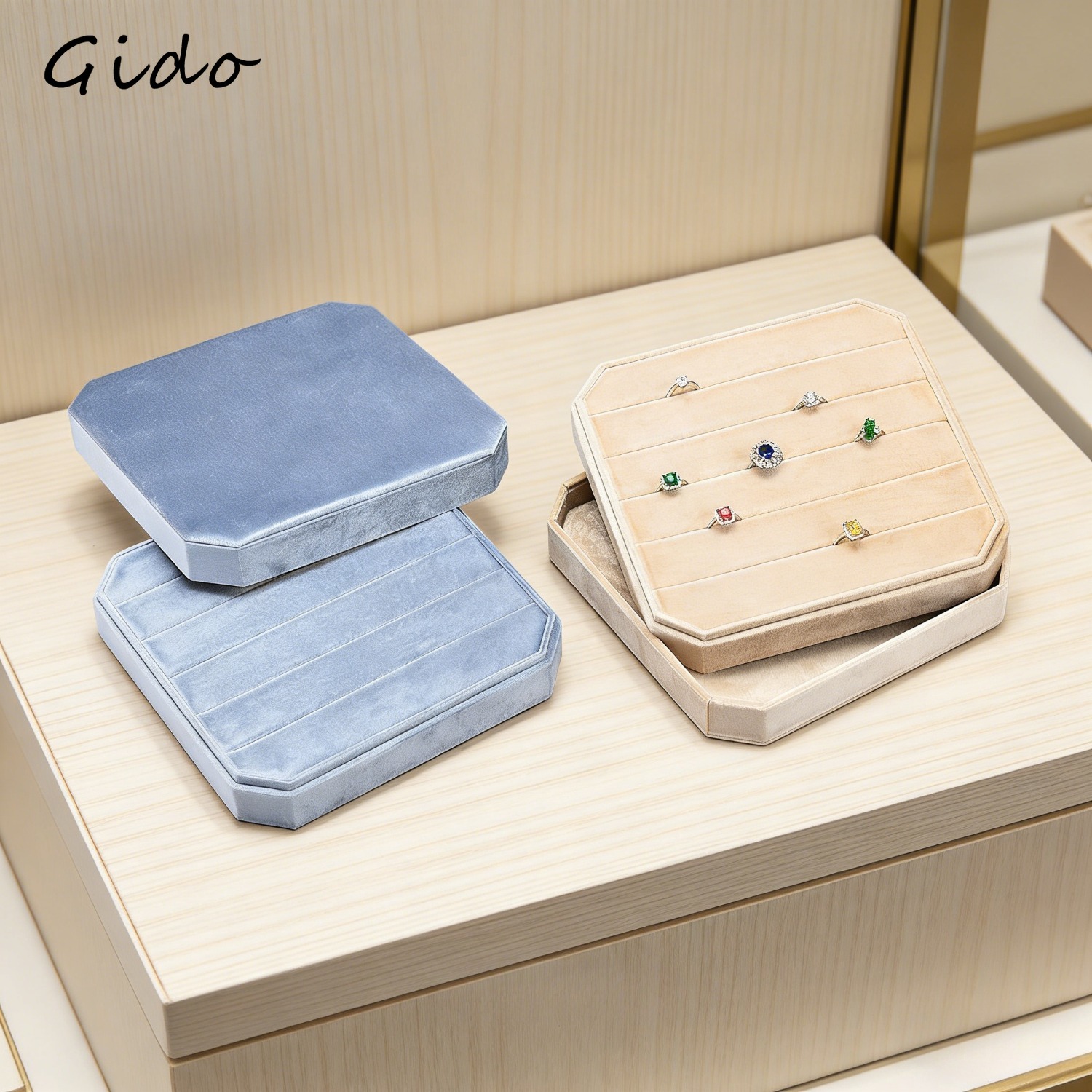 กล่องเก็บเครื่องประดับกำมะหยี่ - Baby Products Storage Box บทวิจารณ์และราคา