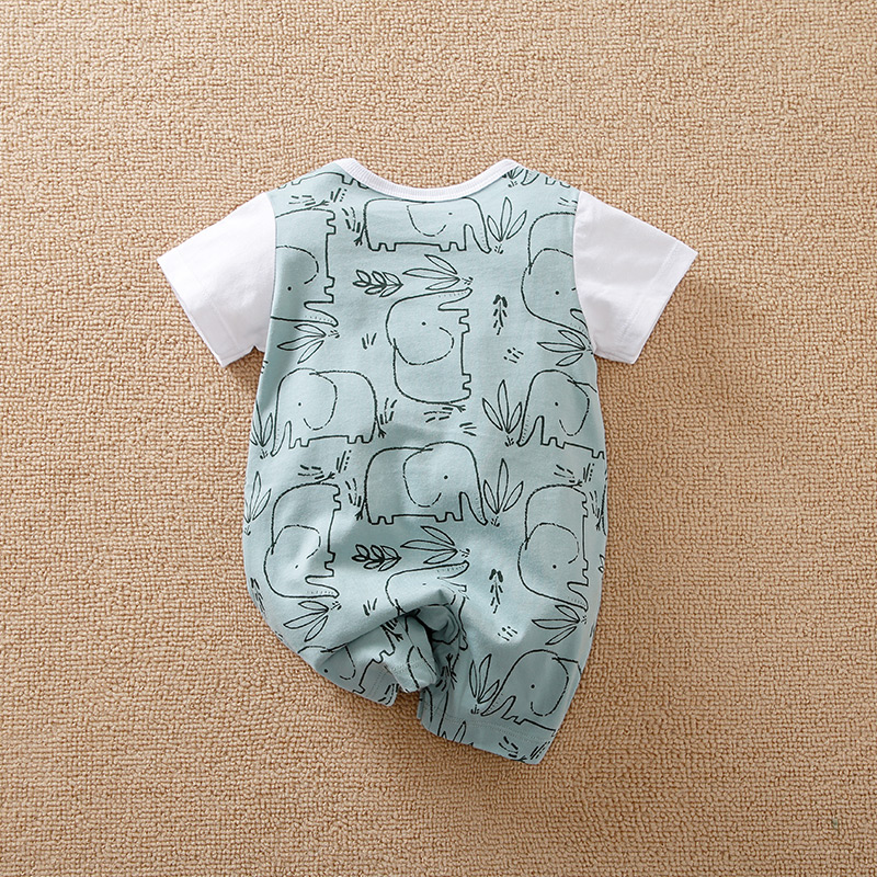 จั๊มสูททารกแรกเกิดแขนสั้นลายช้ - Baby Products On Sale บทวิจารณ์และราคา