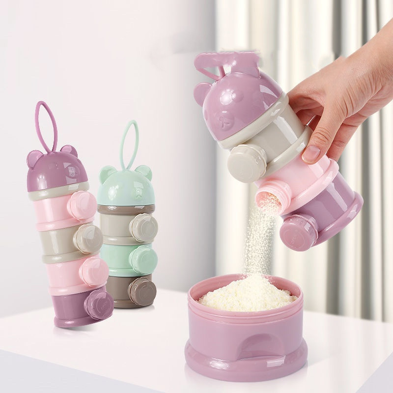 กล่องใส่นมผงสำหรับเด็ก 3/4 ชั้ - Baby Products Storage Box บทวิจารณ์และราคา